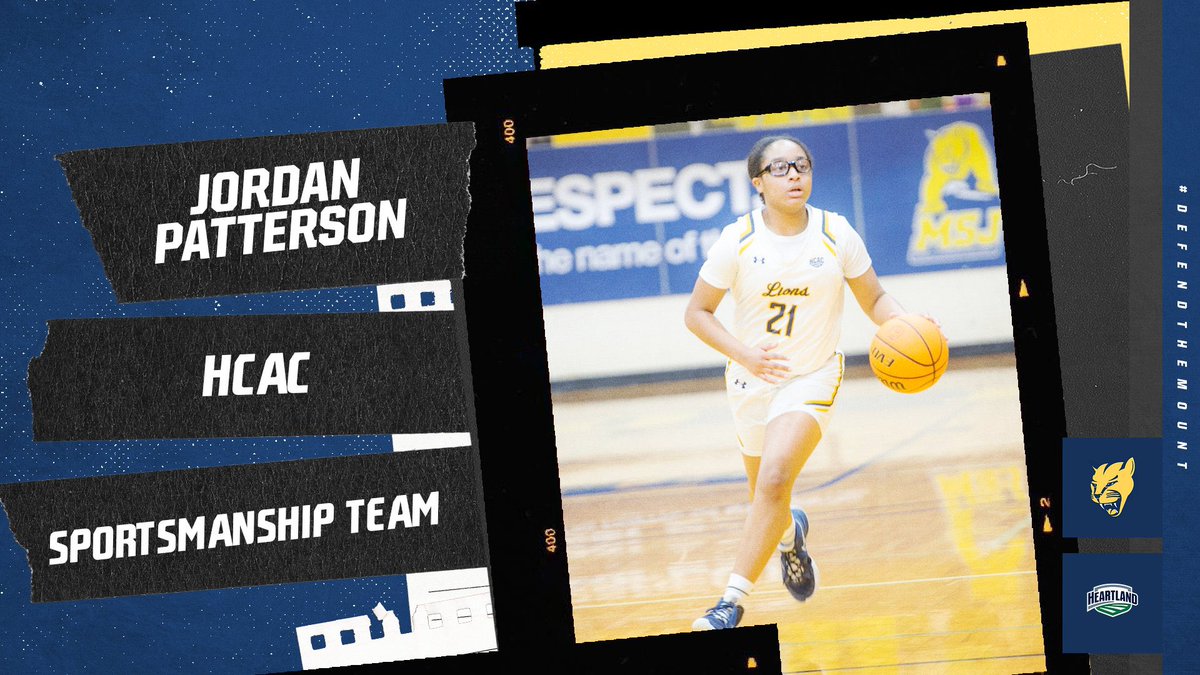 MSJ_WomensHoops's tweet photo. CONGRATS to Jordan Patterson for being voted to the HCAC Sportsmanship Team. 🦁 #defendthemont 

https://t.co/KYJzbtsFkQ https://t.co/m93jzSXwFW