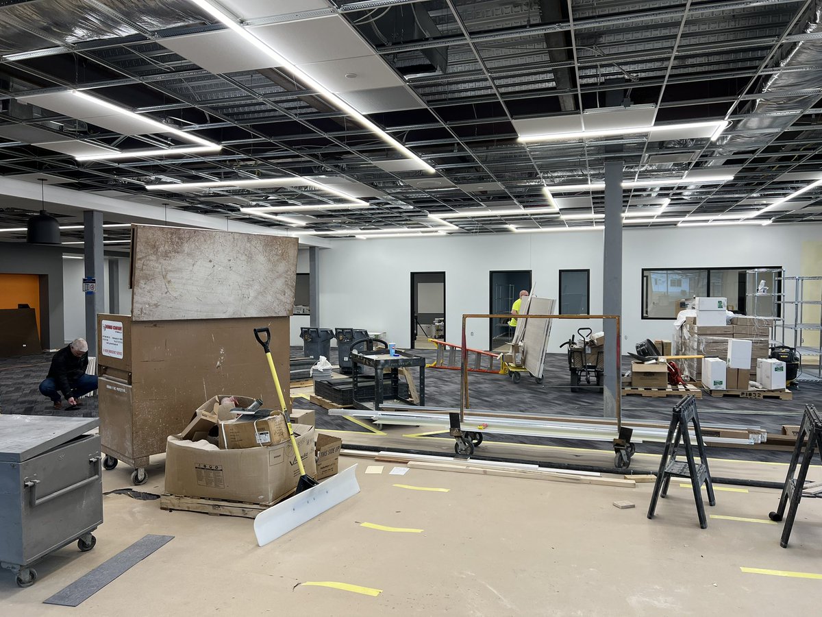 Got a sneak peek this morning of our new library. This is going to be a transformational piece to our downtown area. So excited to see this open up later this Spring!
