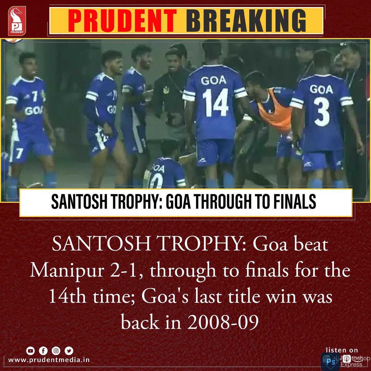 #Goa #SantoshTrophy