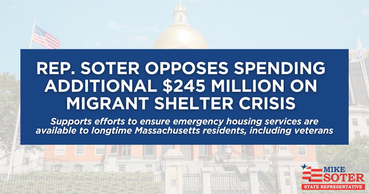 No leadership on this issue; just throwing more money at a failing plan!

We are up to nearly $1 billion spent on this crisis! Amendments were offered to fix this "plan" but were struck down. When does it stop?

#mapoli