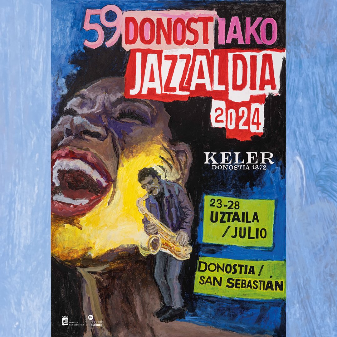 Badugu aurtengo Jazzaldirako kartela!!!
DETRITUS da egilea 👏🖼️
-------
¡¡Ya tenemos cartel para esta edición del Festival de Jazz de San Sebastián!!
El donostiarra DETRITUS es su autor 👏🖼️

 #59Jazzaldia #Jazzaldia #DonostiaKultura