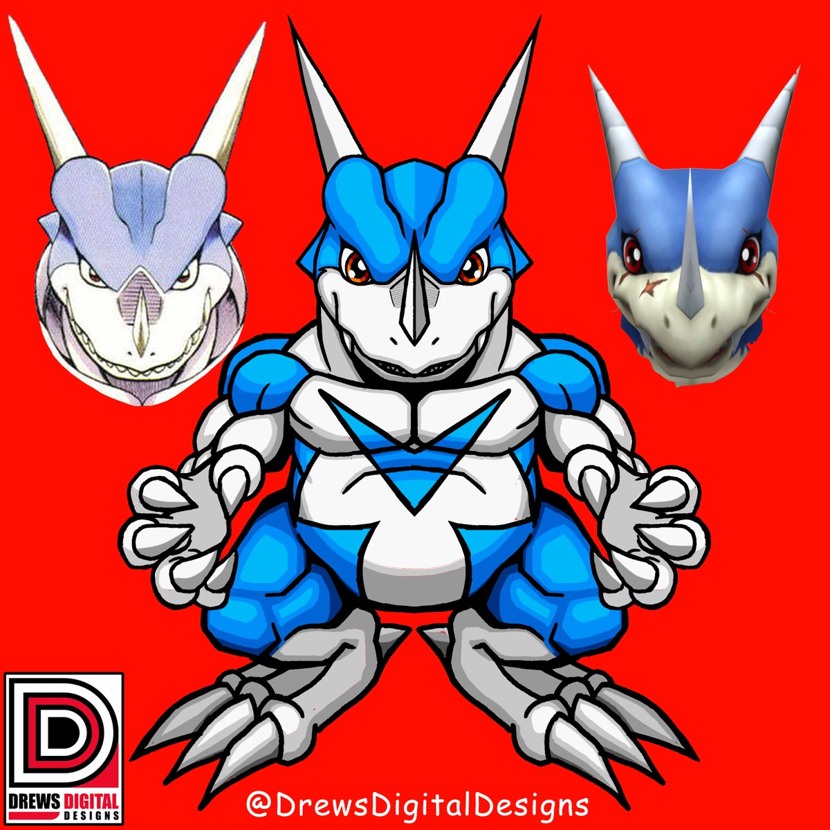 I drew a combination of #Zeromaru a #veedramon belonging to Taichi from the OG #Digimon #Vtamer #manga and the modern Veedramon design.
What do y’all think? 🤔
#digitaldrawing #characterart #characterdesign #digitalart #digitalmonsters #drewsdigitaldesigns #illustration #artwork