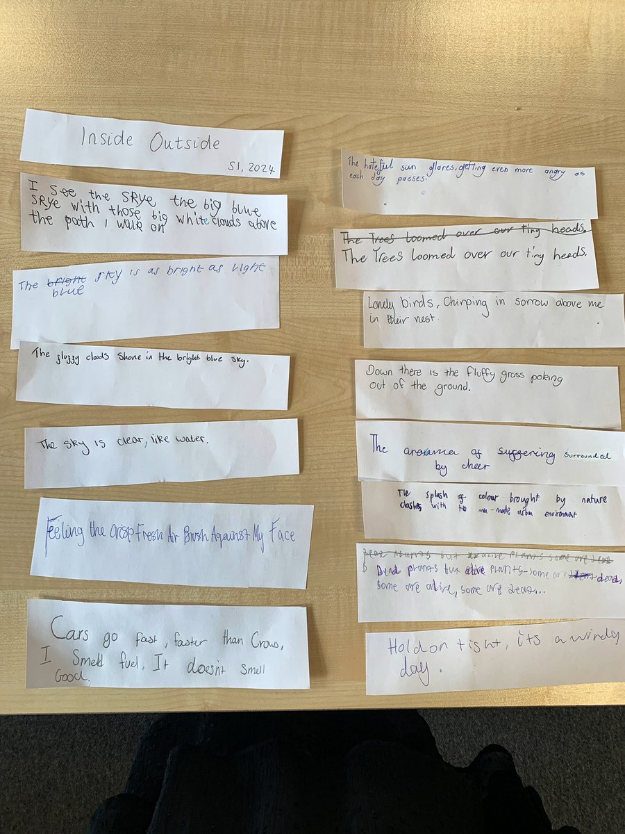 S1 celebrated world book day with an author talk, inspired poetry, and finished with a class poem made from their own favourite lines. All this, from looking out our window! 👏 <a href="/Greenfaulds_HS/">Greenfaulds HS</a> Well done, Mrs Burns’ class.