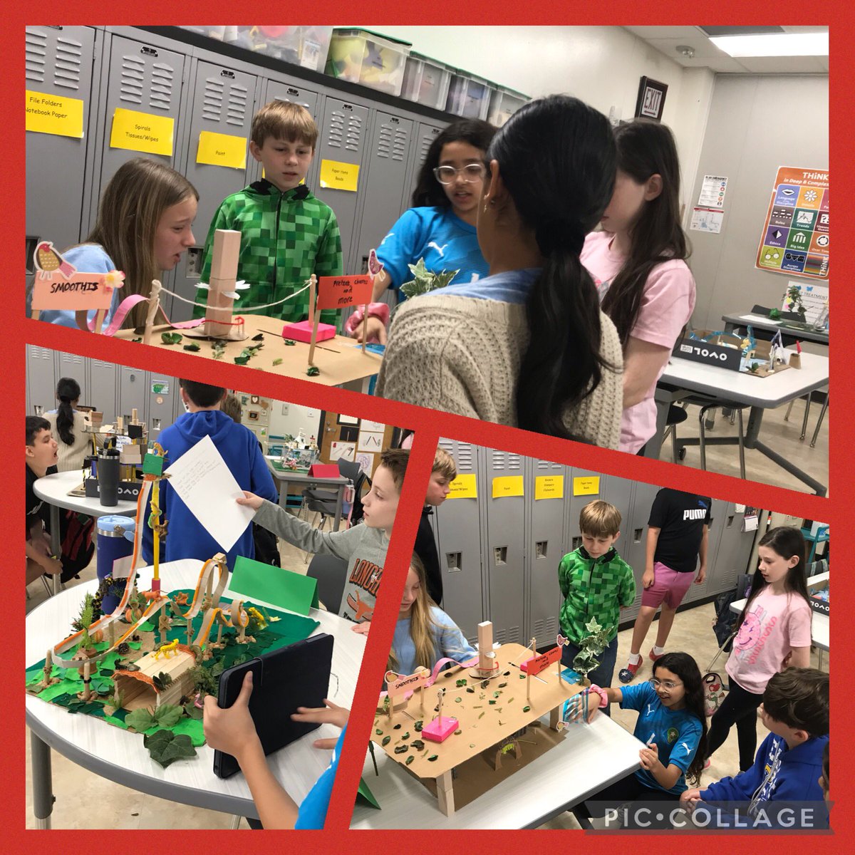 SusanRestuccia's tweet photo. Giving classmates feedback on theme park designs in order to make revisions is an important part of the EDP @HomesteadES @LISD_GT https://t.co/T1ZGKOXwHX