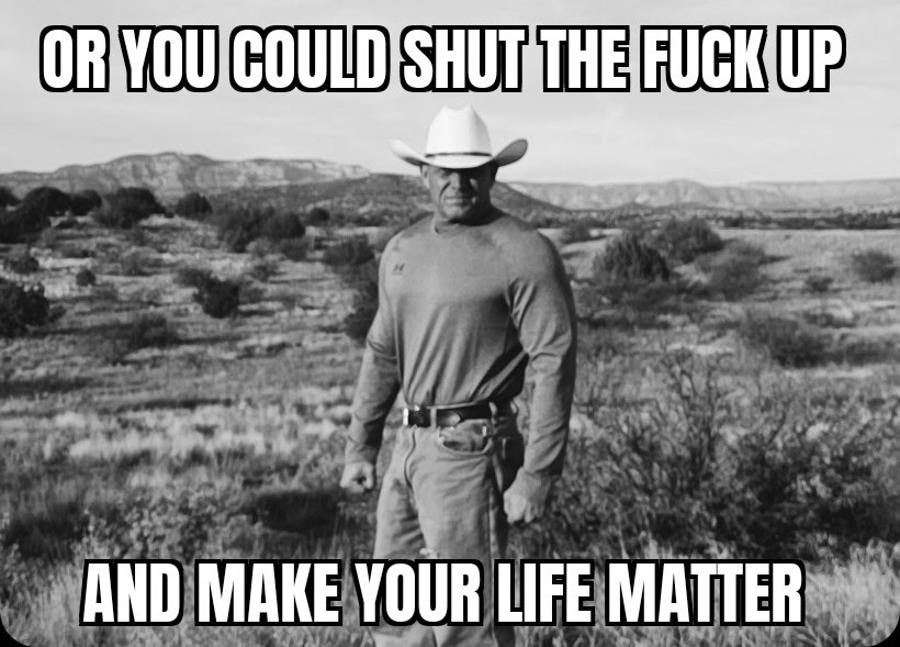 When you've had it up to here with the whining. 
#StandStrong #MAGA #BlueCollar