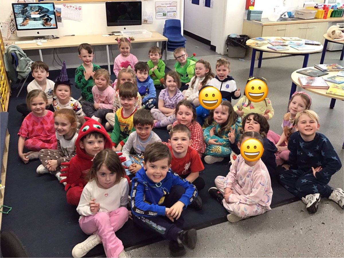 StJBoscoRec's tweet photo. We had a great day celebrating World Book day in our comfy clothes. https://t.co/1fzMt5Lmra