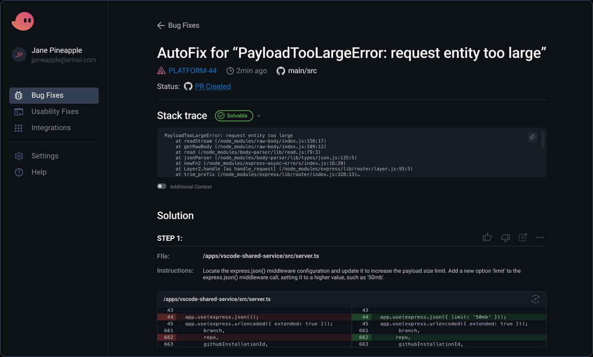 Incoming UI updates to the Bug Fix Details pages. Check it out. Feedback welcome!