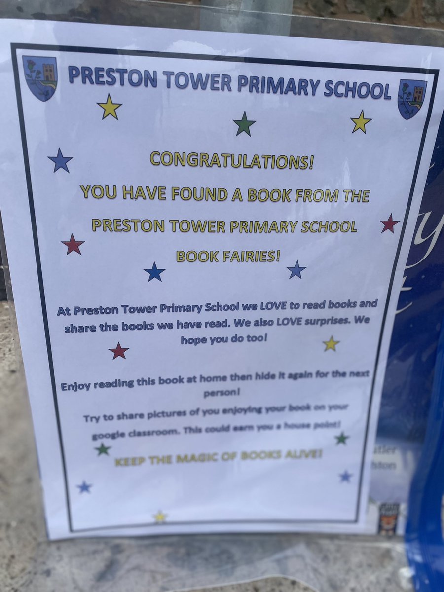 PrestonTowerPS's tweet photo. The book fairies have arrived just in time for World Book Day 📚 🧚🏻‍♀️
Our vice captains have been out this afternoon hiding some books around Prestonpans - can you find them ? 
Keep your eyes peeled for some more over the next couple of days 😊 #WorldBookDay2024 #bookfairies 📚🧚🏻‍♀️ https://t.co/s49qCX0Xk8