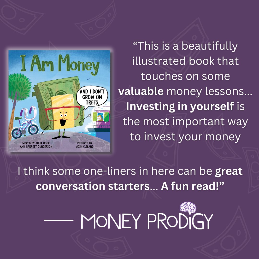 Money Prodigy teaches her kindergartner about money by using books and an allowance! She called I Am Money 'a beautifully illustrated book that touches on some valuable money lessons... A fun read!' 💸 via moneyprodigy.com/books-about-mo…