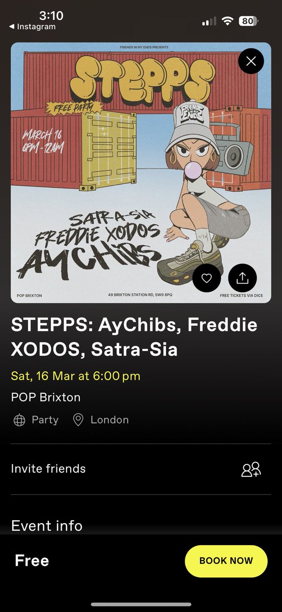 albzmadeit's tweet photo. So gassed with how this one came out 🤩🤩 Was commissioned by @friendsinmyends to design their poster introducing STEPPS as soft launching their new residency at Pop Brixton!!

Link is in their bio for tickets 🕺🏾💃🏽🪩 https://t.co/2V8huIYJn6