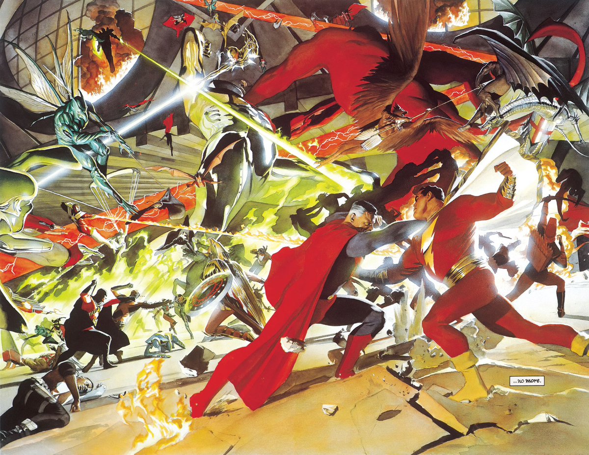 Kingdom Come is my favorite from #MarkWaid. You can’t really top having #AlexRoss on a miniseries and this one is utterly perfect. Gorgeous artwork with a foreboding mythic tone, not much comes close. Also helps it was released when I was a wide eyed kid.