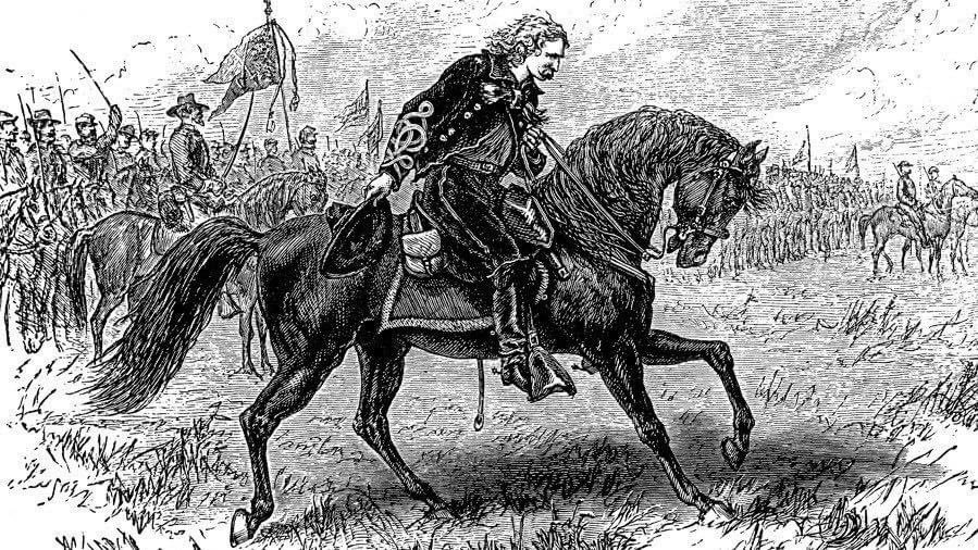 SVBattlefields's tweet photo. The Battle of Tom’s Brook in October of 1864 pitted two old friends against one another, George Custer &amp; Thomas Rosser. When they saw eachother on the field, Custer removed his hat and bowed to Rosser. To learn more about Tom’s Brook, visit our link in the comments! https://t.co/rrmjiBLL1x