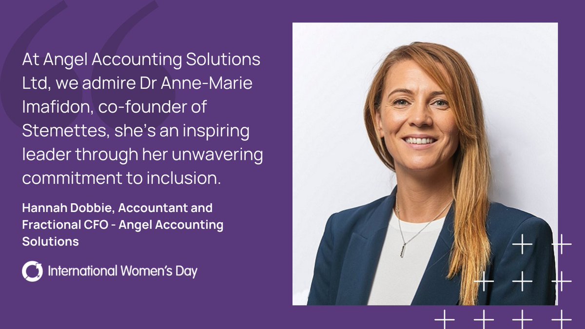 To start us off this #InternationalWomensDay we asked Hannah at #AngelAccountingSolutions who she thought inspired inclusion.  

Hannah shares why @aimafidon @stemettes inspires inclusion for all in the STEM industry>> cheshireandwarrington.com/latest-news/ce…