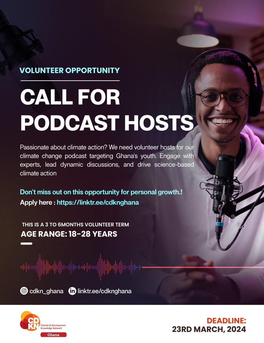 cdknghana's tweet photo. Are you passionate about climate action and looking for a way to make a difference? 

Apply via the https://t.co/UwyYmQiwwR and let’s contribute to climate action together!

#cdkn #cdknghana #climateaction #ghana #sustainabledevelopment #changemakers #fyp #viral https://t.co/3eAbQuzx4J