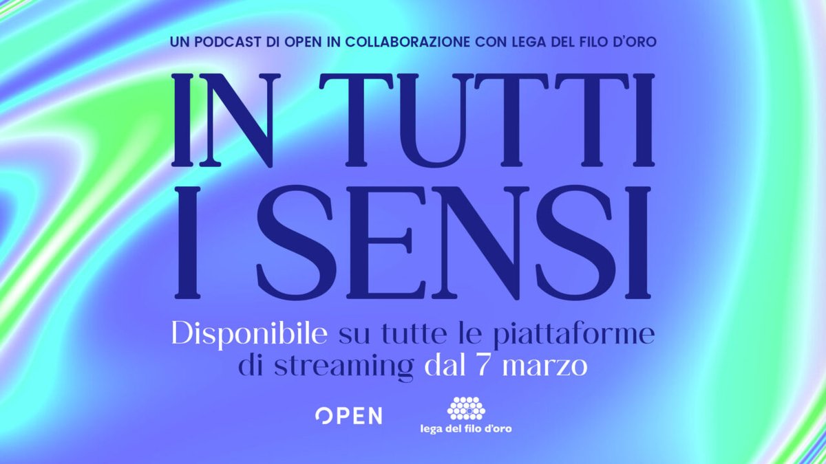 Fuori ora il nostro nuovo Podcast «In tutti i sensi» in collaborazione con <a href="/LegadelFilodOro/">Lega del Filo d'Oro</a> 

open.spotify.com/show/2k8PKUfrG…