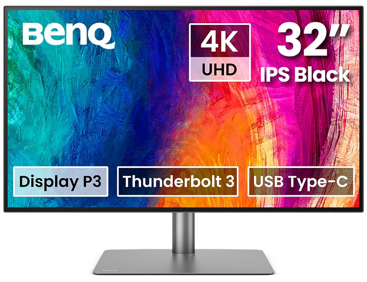 #BenQ PD3225U 4K IPS Black with Thunderbolt 3 - pcmonitors.info/benq/benq-pd32….