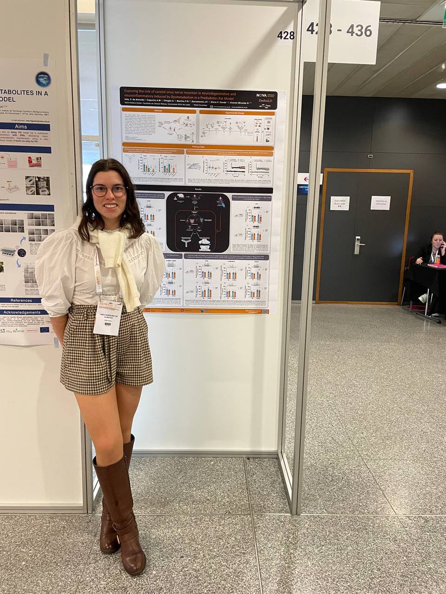 HVMiranda_Lab's tweet image. So happy to be at #ADPD2024 and share our new project driven by Inês Almeida at @nova_medschool in collaboration with @neurometab on Carotid Bodies as therapeutic target for neurodegenerative diseases in our very own Lisbon city!