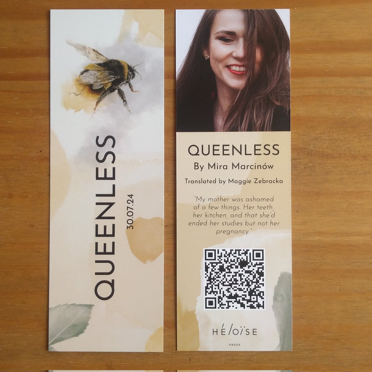 📢Mira Marcinow will be at Islington Central Library on 16.03 to talk about her journey as a debut author📢 Queenless is launching in the summer but you can get this beautiful bookmark at the alternativebookfairlondon.co.uk @IndieNovella @rosalucy8 @IndiePressNet @Read_WIT