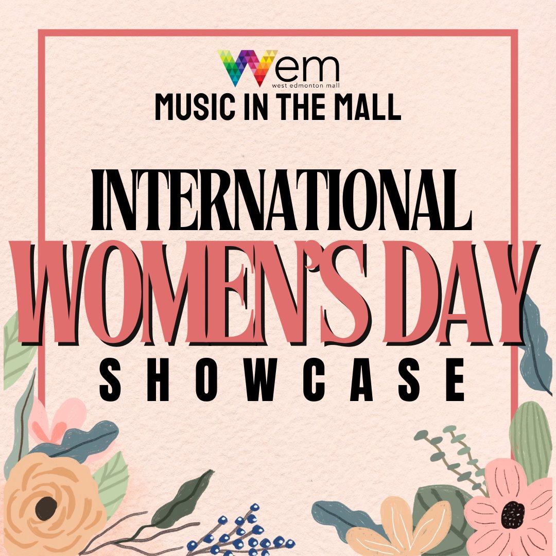 Join us at the mall on Sat, Mar 9 from 2 - 4 p.m. for a special musical showcase by Sophie Melodie and Téa G! Celebrating International Women's Day in style. 🎶 #WomenInMusic