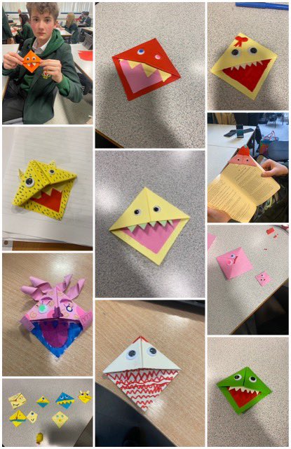 Mrs Beer (@cbeerclasswork) on Twitter photo S2 we’re making monster bookmarks for #WorldBookDay2024 here are a wee selection of some that were made today <a href="/StMungos_Eng/">StMungosEnglishDept</a> S2 we’re making monster bookmarks for #WorldBookDay2024 here are a wee selection of some that were made today <a href="/StMungos_Eng/">StMungosEnglishDept</a>