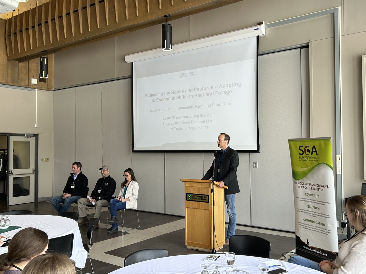 Happy to be part of the 2024 Beef and Forage Research Forum!  Great group of producers, researchers and students! #saskbeef #SKAG