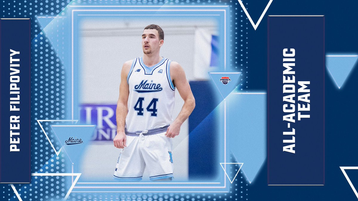Congrats to Peter on being named to the America East All-Academic Team!

#blackbearnation | #AEHoops