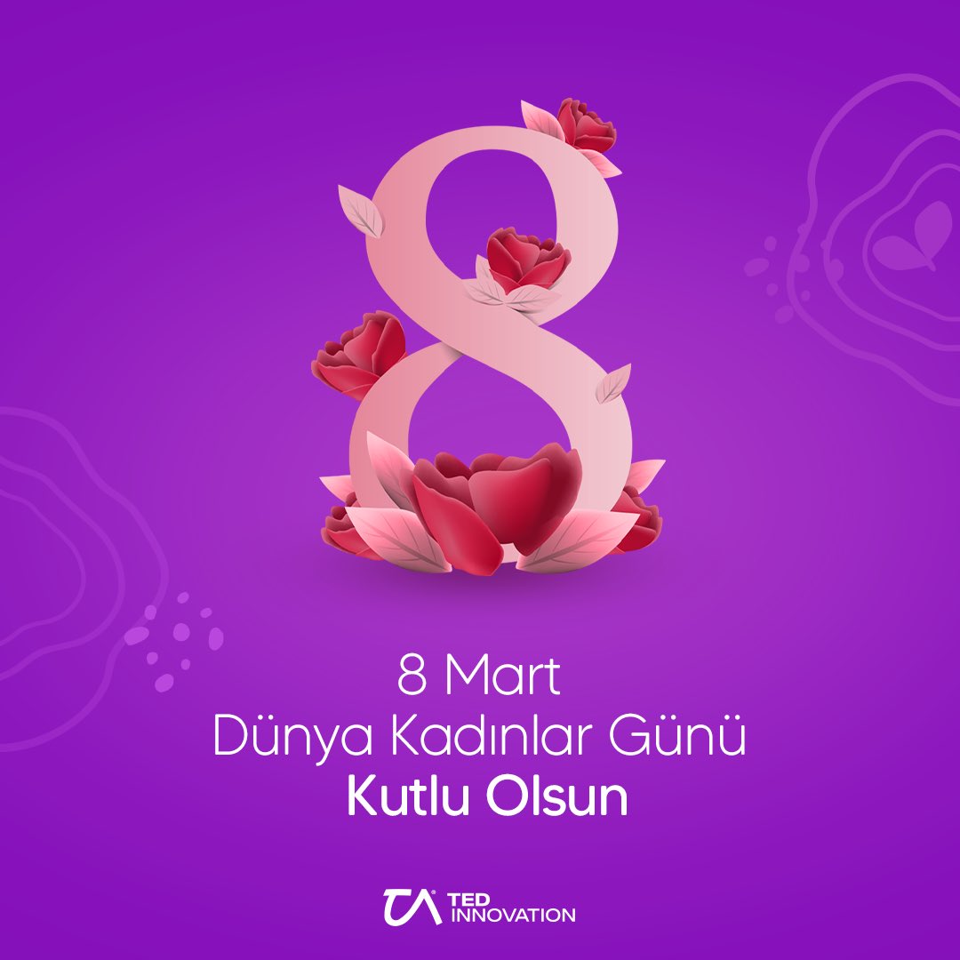 Dokunduğu her yeri güzelleştiren tüm kadınların 8 Mart Dünya Kadınlar Günü kutlu olsun!

#tedinnovation #dünyakadınlargünü #8Mart