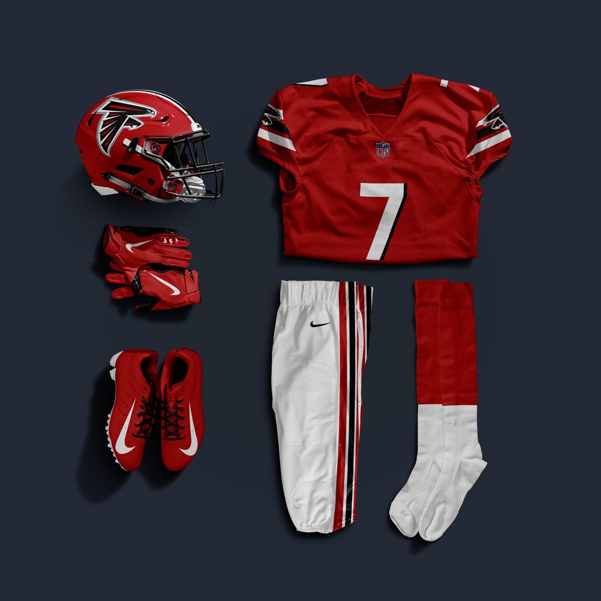 Atlanta Falcons combination uniform concept! - 1980s x 2020s