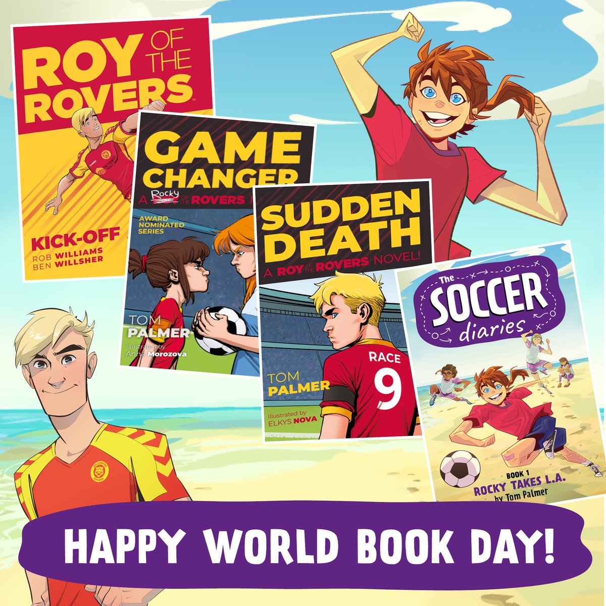 Happy #WorldBookDay! 📚 No matter what you're reading (or whoever you're dressed as) it's so important to find stories you love, characters you adore, and adventures you can't wait to go on! We hope #TheSoccerDiaries and #RoyOfTheRovers have been part of your reading journey!