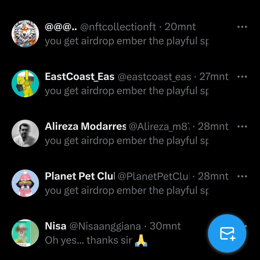 Wanna DROP of Ember the Playful Sprite???  Write Your Real Address 

ember-the-playful-sprite.nfts2.me

#NFT $bnb $btc $bsc $eth $matic $idex $cake $sol $arb $trx $ltc $id $shib $vgx $doge $fida $dot $rndr $cfx $wan $lina $mbl $dock $tko $iotx $sc $ant $stg $ava $srm $ftt

Don't want?