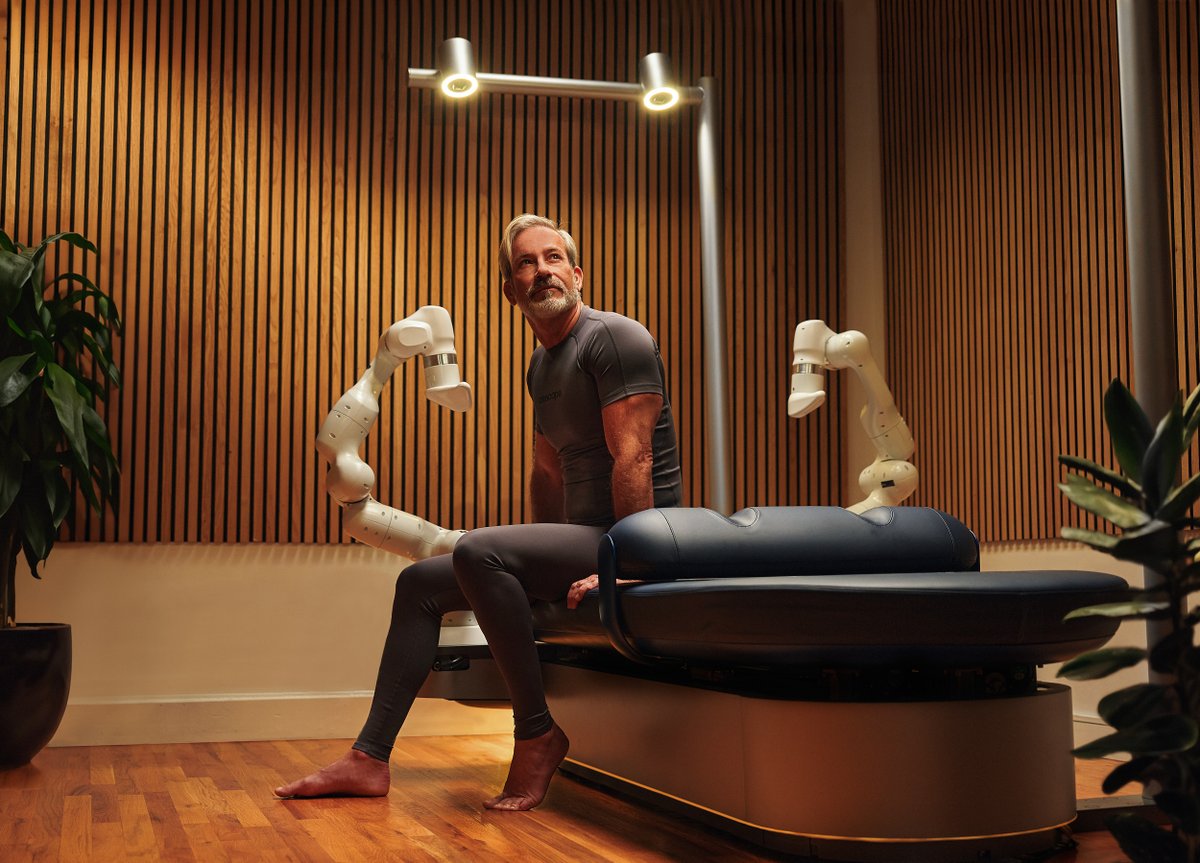 aescape's tweet image. Meet Aescape, the first fully-autonomous, customizable massage for personalized wellness. 

#wellness #tech
