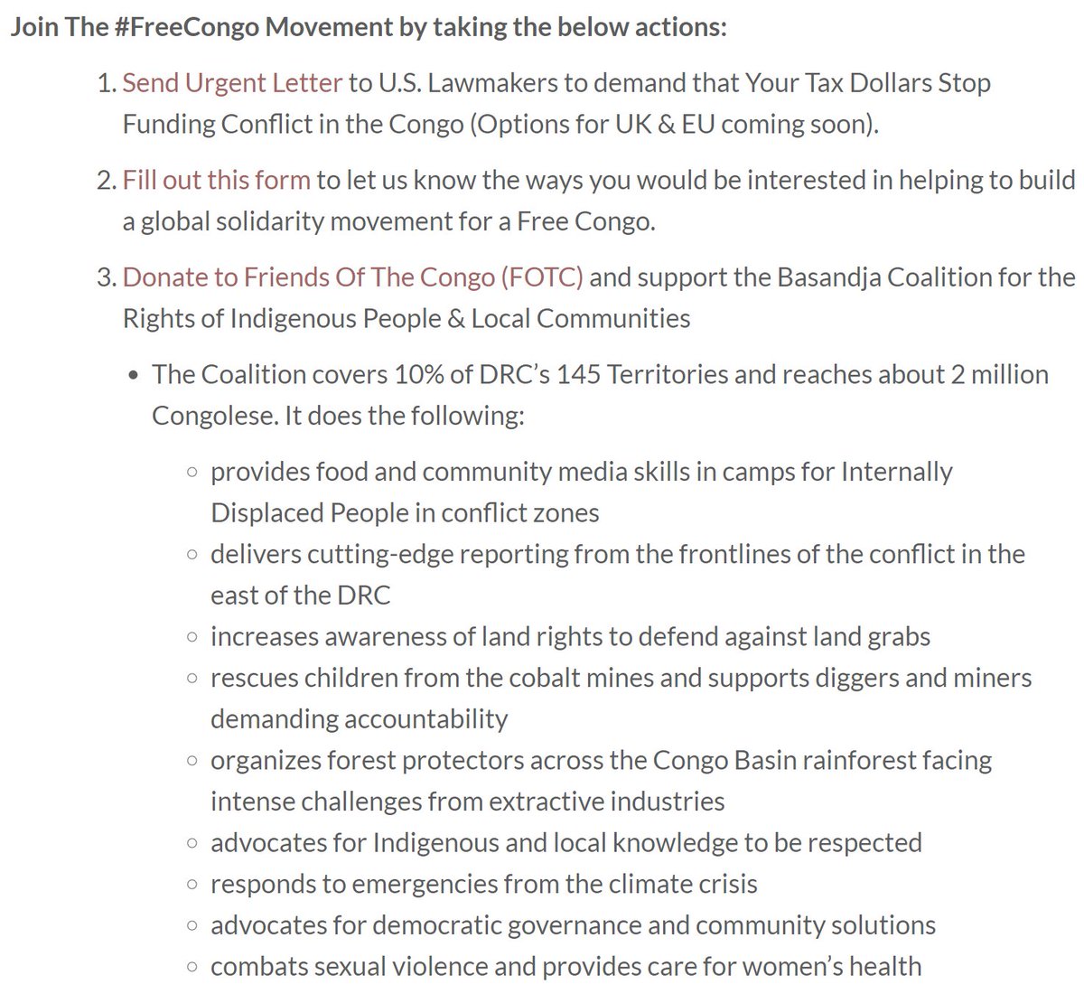 reminder to everyone that you can donate to the DRC here, and theres also a call to action on the page with steps YOU can take to help #FreeCongo #CongoIsBleeding 🇨🇩

friendsofthecongo.org/campaigns/

paypal.com/paypalme/frien…