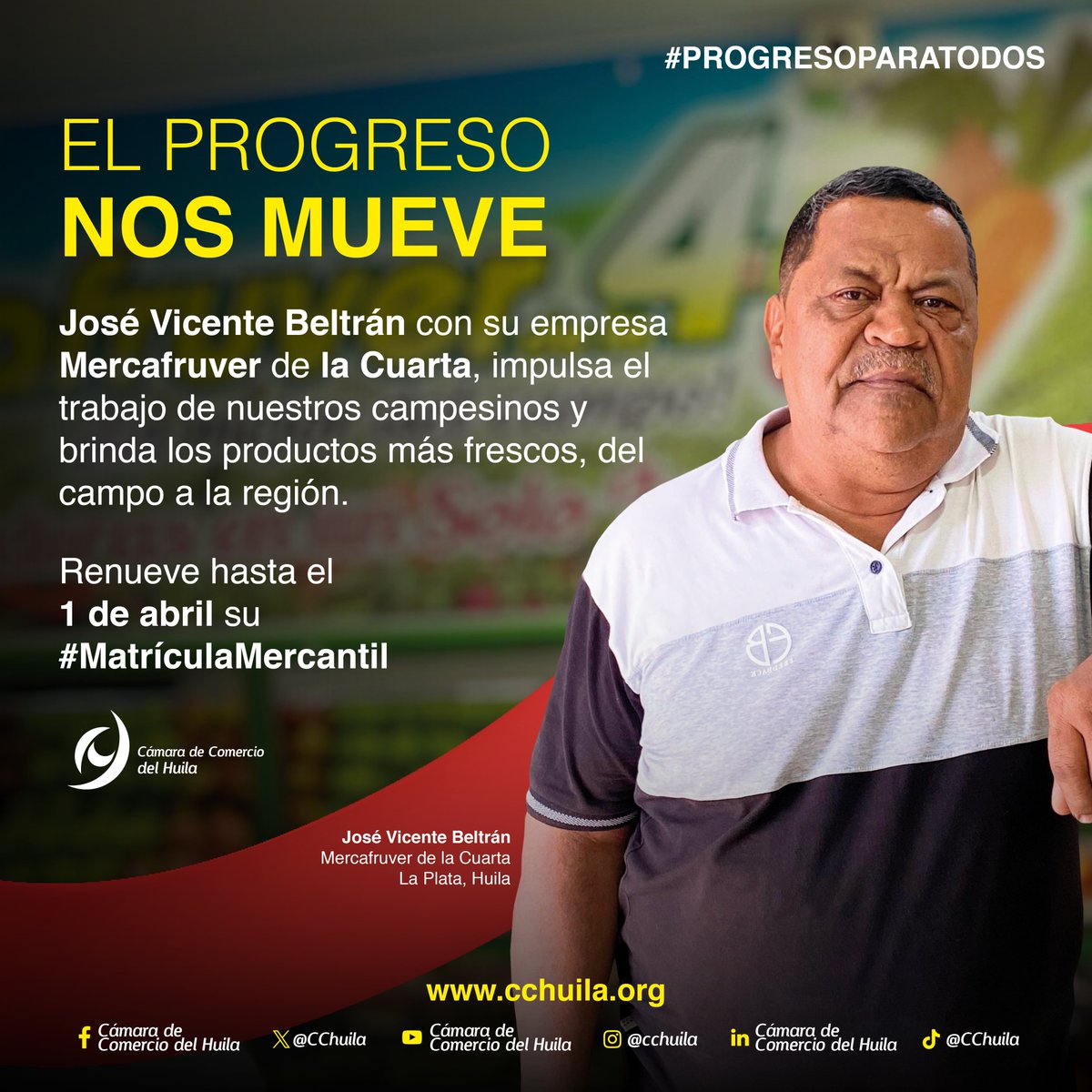 CCHuila's tweet photo. Renueva la Matrícula Mercantil de tu negocio antes del 1 de abril, y accede a todos los beneficios que tenemos para tu empresa. 🙌

Hazlo en nuestros canales digitales https://t.co/wvOVu4OtLH, o través de nuestra App Móvil Cámara de Comercio del Huila.

#ElProgresoNosMueve https://t.co/RyHMFmHjyi