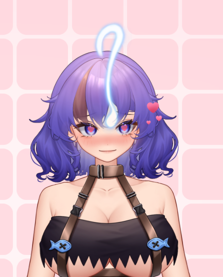 ToothlandTTV's tweet image. this fish is thinking about how hot it is to be on a hook #vtuber #fishtuber #anglerfish #twitch