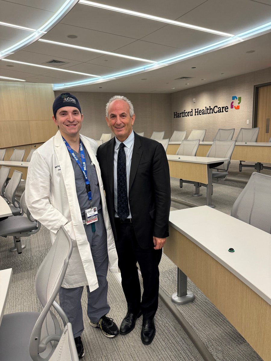 BillLevineMD's tweet photo. Great to see future fellow @Mattlevasseur and Dr. John Grady-Benson and team at Hartford Bone&amp;Joint Institute for discussion about Mentorship. @MSOSOrtho @Inside_TheMatch @orthomentor1 @ASESmembers @UConnOrtho @OrthoColumbia https://t.co/bzPJVfyJu2