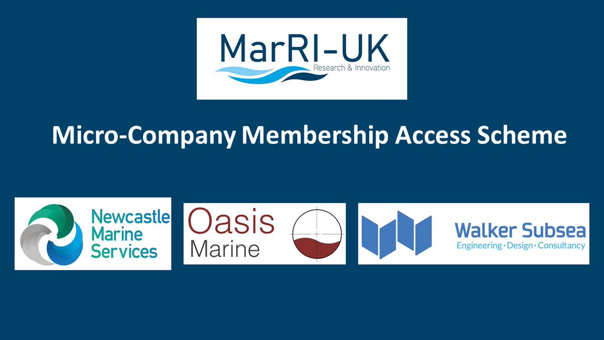 MarRI-UK is excited to welcome Newcastle Marine Services Ltd, Oasis Marine Power Ltd and Walker Subsea Engineering Ltd as the first cohort of Micro-Companies to successfully take enrol via our Micro-Company Membership Access Scheme as Tier 3 Members. marri-uk.org/index.php/2024…