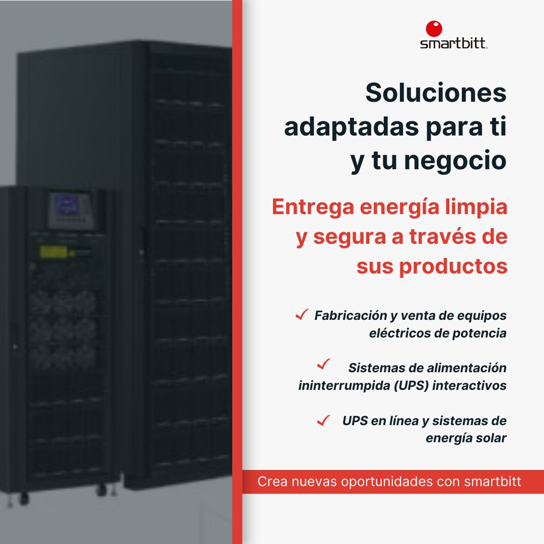 🔋¿Buscas fiabilidad y rendimiento en tu infraestructura?  
Desde soluciones de energía hasta dispositivos conectados, con la ayuda de #SmartBitt, en IT Adviser  transformamos el juego!
Visita nuestra tienda en línea👉 itadviser.mx