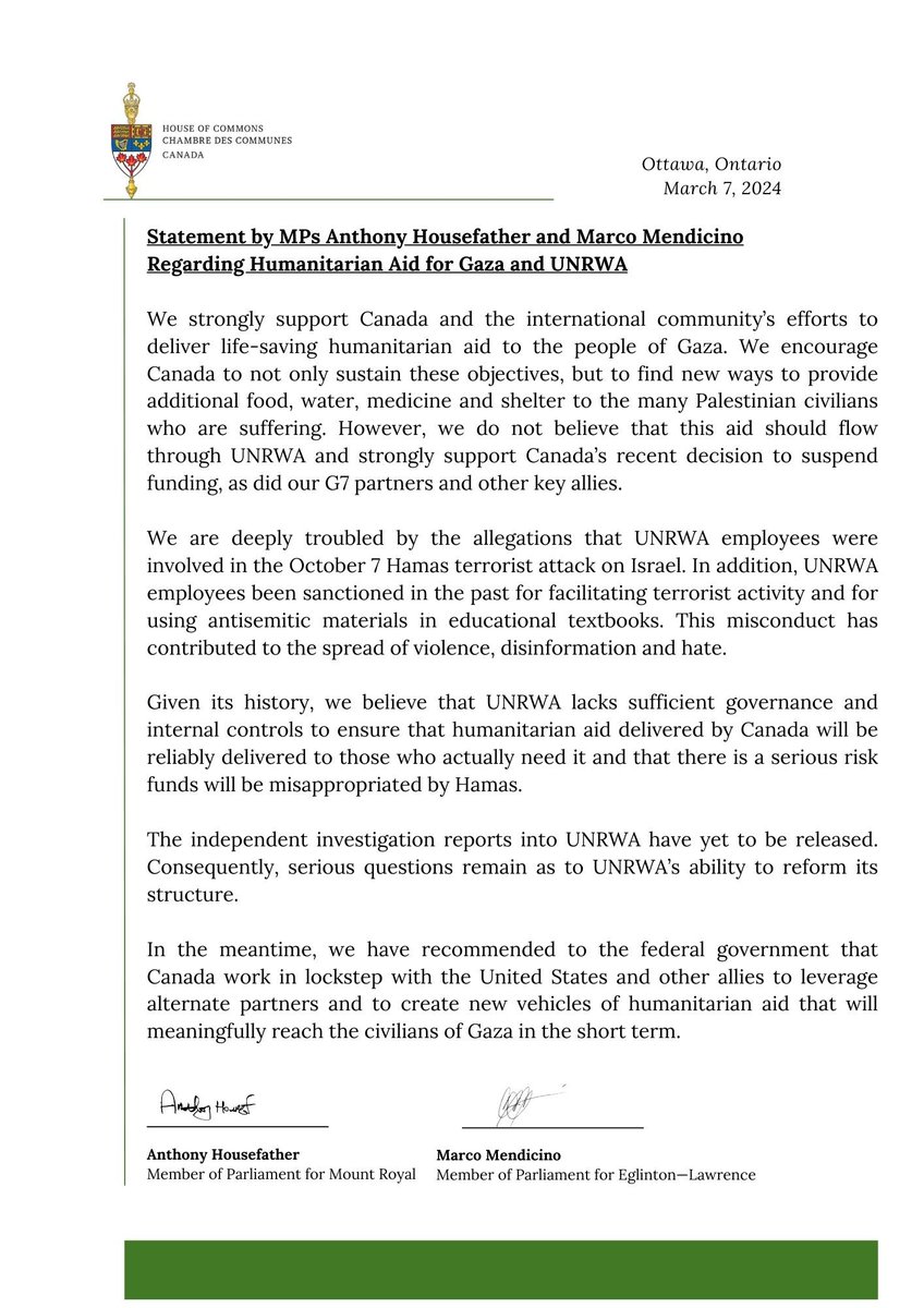 Hon. Marco Mendicino tweet media