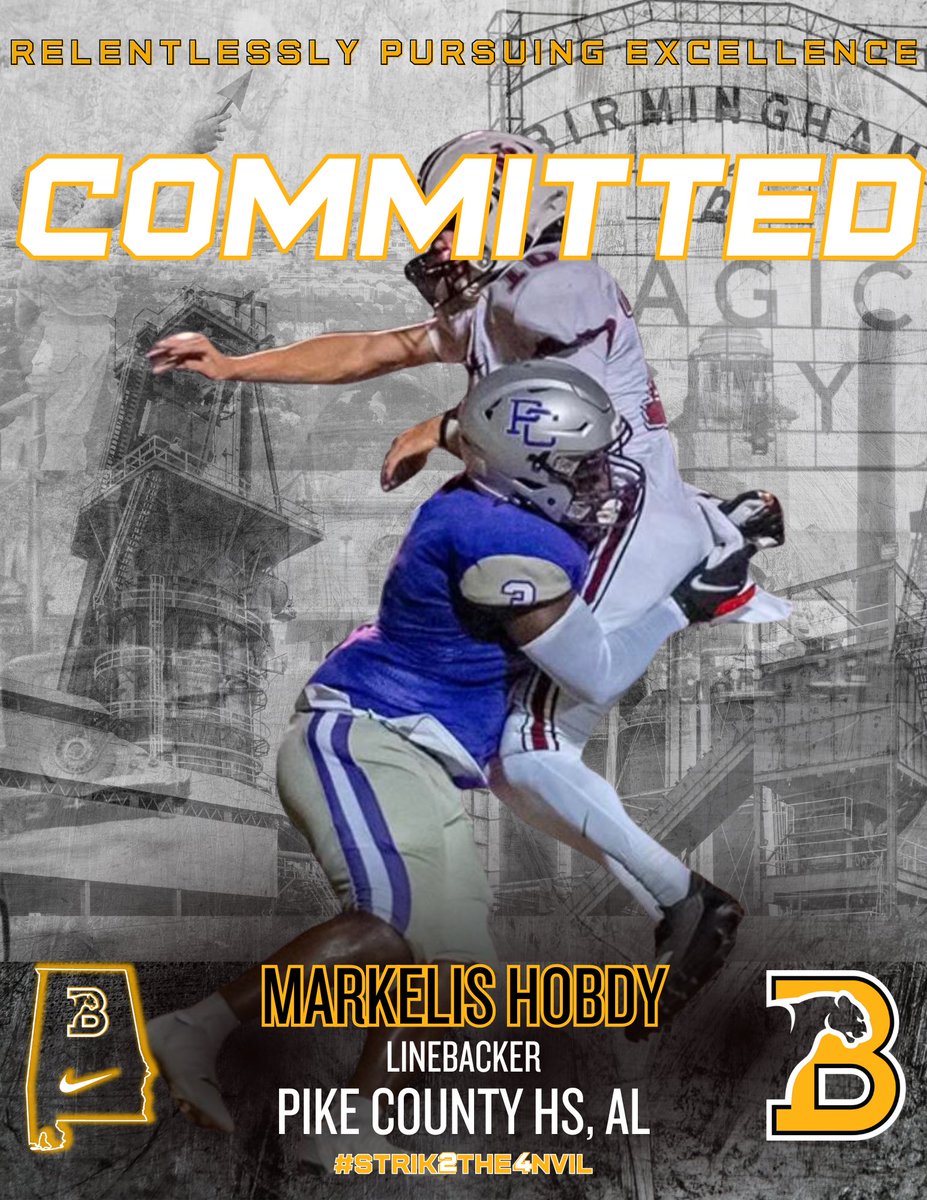 BSC Football (@bscfootball) on Twitter photo Great in-state addition to the Panther D; Welcome <a href="/HobdyMarkelis/">Markelis Hobdy</a>
#Strik2the4nvil | #Excellence Great in-state addition to the Panther D; Welcome <a href="/HobdyMarkelis/">Markelis Hobdy</a>
#Strik2the4nvil | #Excellence