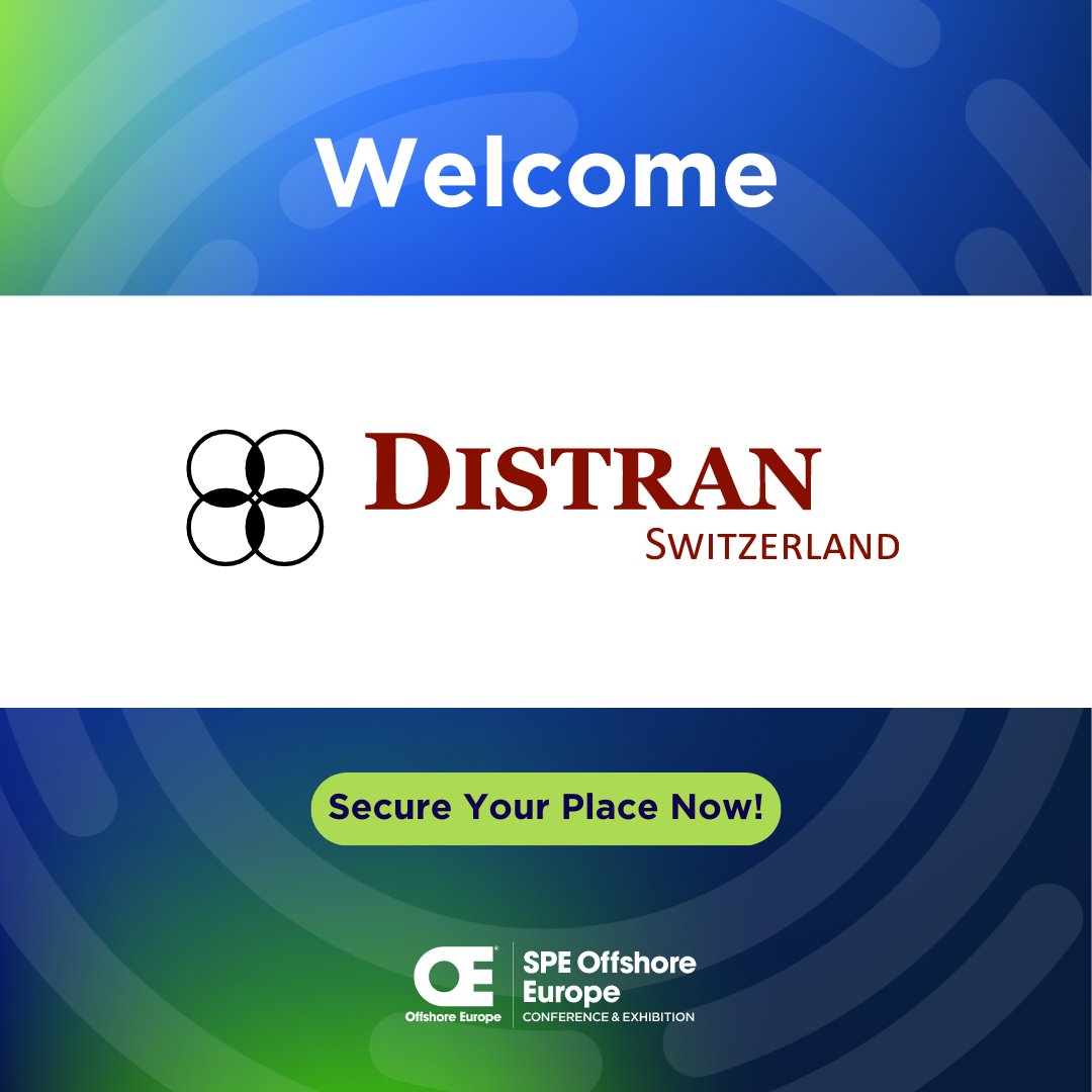 We are thrilled to announce that #DistranAG will be exhibiting at OE25 in Aberdeen, Scotland from September 2nd - 5th! 🌍 👉 Join us in 2025. Click below and a member of our team will be in touch to discuss exhibiting opportunities. bit.ly/3MlEp31 #OE25 #betterenergy