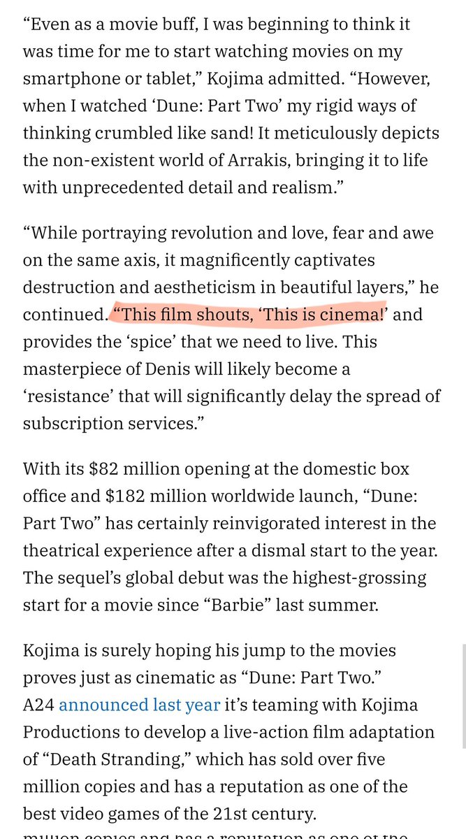 BklynContractor's tweet image. Oh man, I haven&apos;t had the opportunity to play #DeathStranding but from what I&apos;ve seen, a movie on that 70mm screen in Manhattan would be incredible.   $AMC #SupportYourLocalAMC