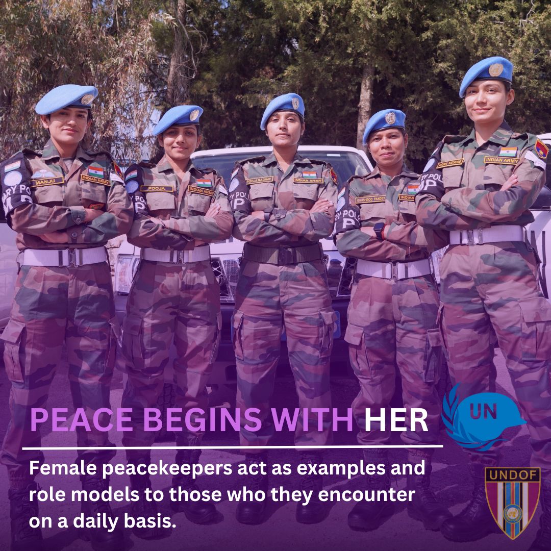 Capt. Pooja Raghav & her Team of Military Police sergeants believe that their actions contributes to Peacekeeping with specialized tasks such as customs check, investigations, forensics, detention, and close protection operations. #IWD2024  #womeninpeacekeeping #inspire