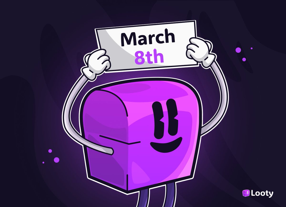 looty_fi's tweet photo. Save the date 📅

In partnership with @inspectxyz we're bringing prizes to the @avax ecosystem on March 8th

Stay in the loop, join us in Discord! https://t.co/VYBiNoebxP