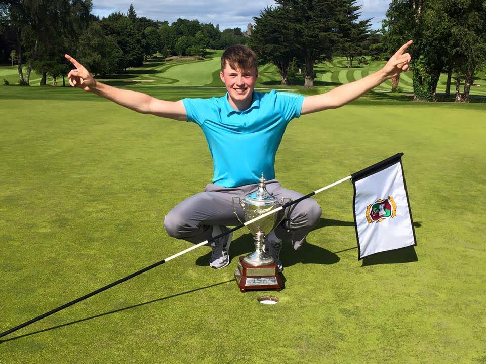 @amateur_info @MarkPower68 @club_kilkenny @GolfMountJuliet Irish Boys Championship 2017. One of the most dramatic finishes we’ve seen on the 18th. Winning the three hole playoff with a 120 yard walk off eagle. It was a great week at the club. @MarkPower68