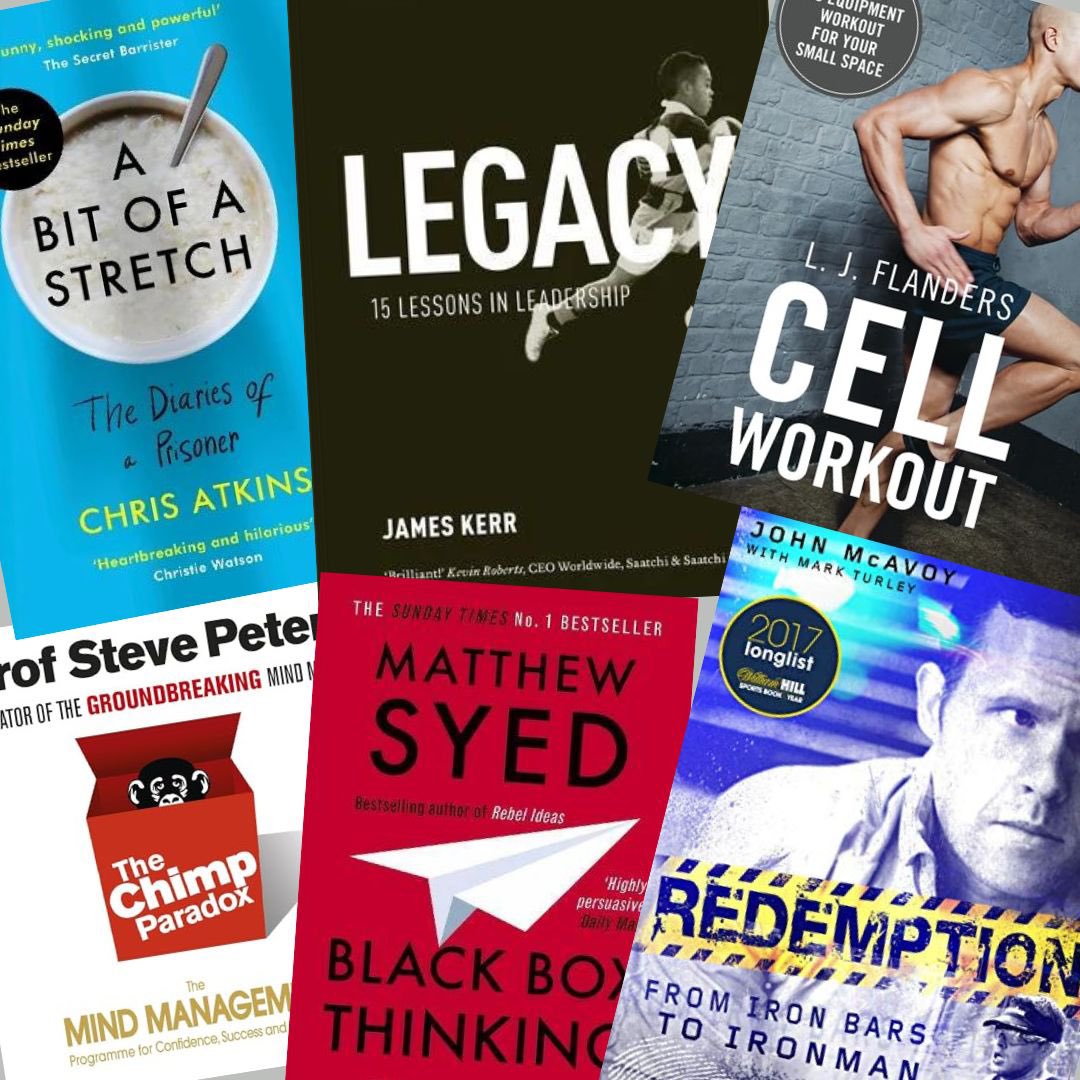 Thanks to the amazing authors who wrote these Prison/Sport/Thinking related books. You’ve inspired us and our apprentices. You’re on our recommended reading list.