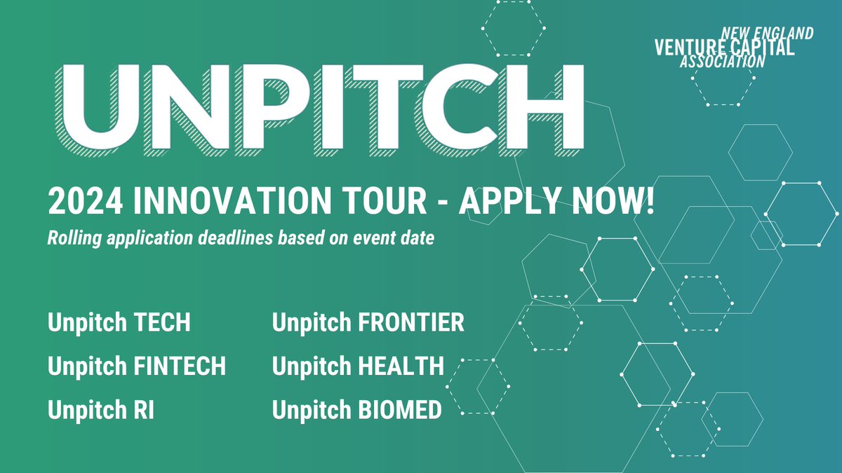 Calling all #earlystage #startups! The Unpitch 2024 series is well underway, and we're looking for amazing founders to apply today. Six events – one streamlined application – connecting founders & investors with zero pressure. Submit your app ASAP: bit.ly/unpitch2024