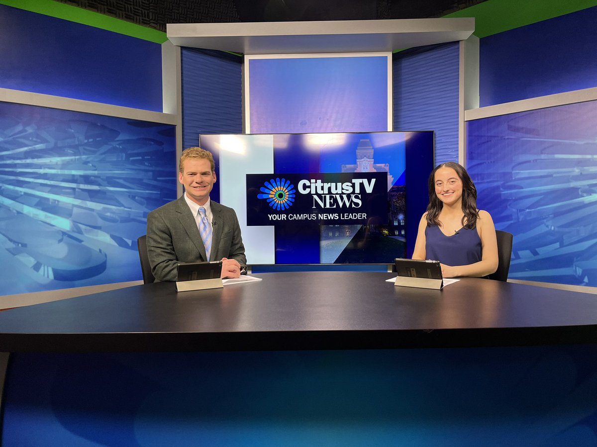 Very proud of @CoraMayerCosta who anchored her first @CitrusTVNews LIVE @ 6 on Tuesday! Cora is an incredibly talented journalist with a great career ahead of her! Keep up the great work Cora! #TeamNewhouse