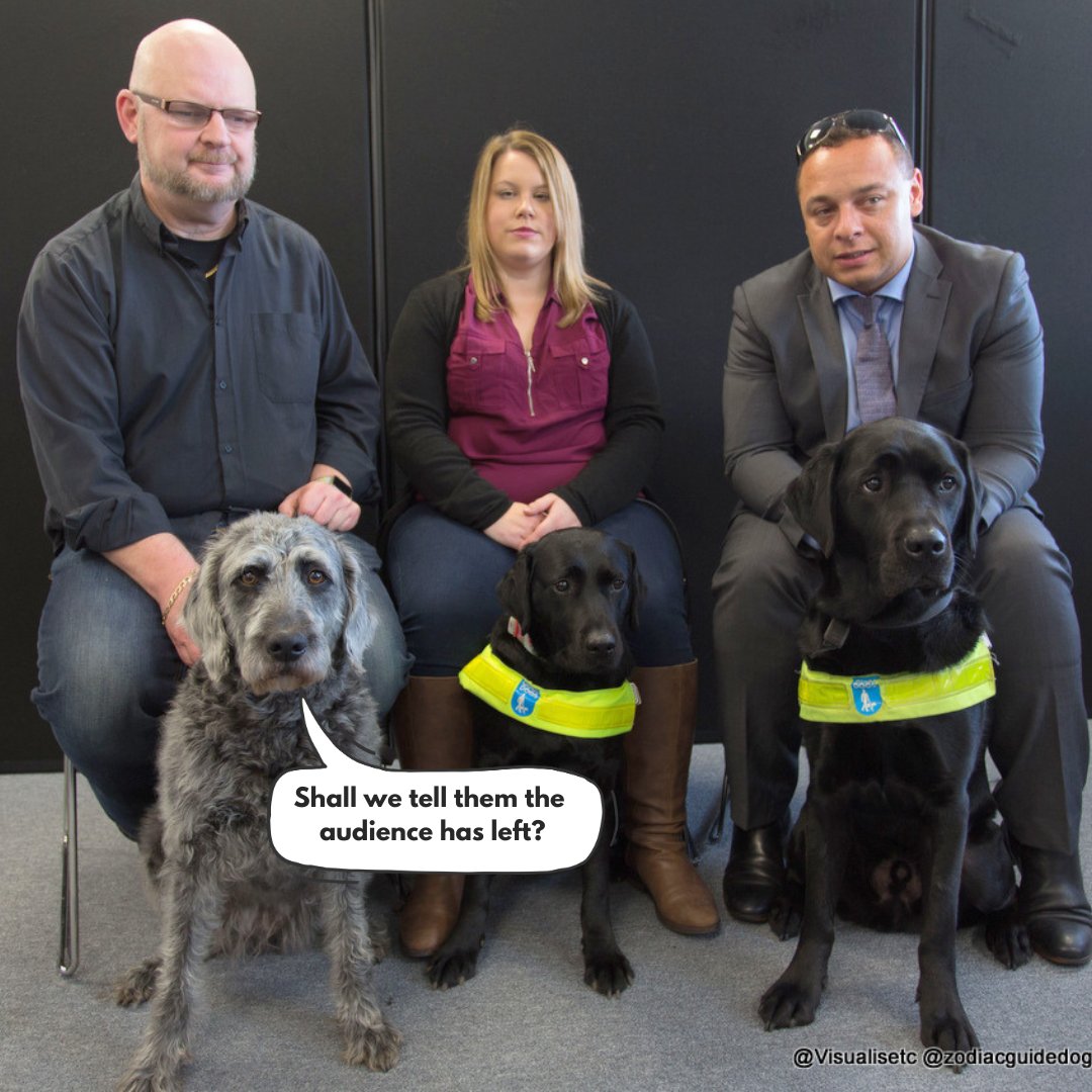 Now we have your attention!

Glad you liked the photo btw!

Why not explore the amusing yet disturbing blog post 'Things Not To Say to a Guide Dog Owner…' on our website now!

lnkd.in/eEu6f7ab

#GuideDogs #Awareness #Language #Inclusion