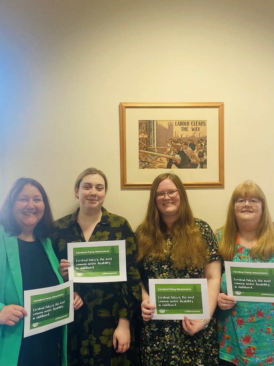 Today ⁦<a href="/ThompsonsLaw/">Thompsons Solicitors</a>⁩ Llanelli office we wore green to raise awareness of Cerebral Palsy ⁦<a href="/CP_Cymru/">Cerebral Palsy Cymru</a>⁩