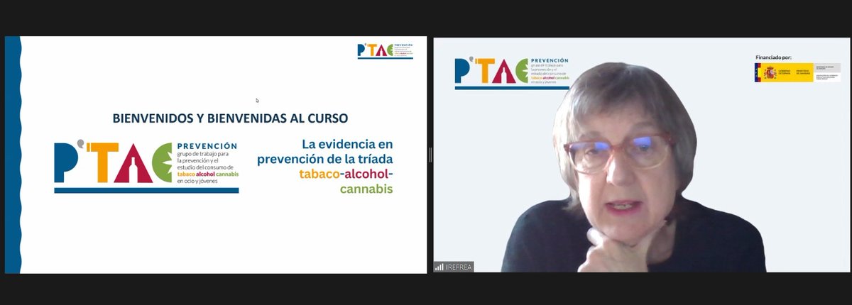 🔴Empezamos la nueva edición del curso “La evidencia en prevención de la tríada tabaco-alcohol-cannabis”, impartido por expertos clave en el ámbito de la prevención en España. #CursoPTAC #PTAC #IrefreaInforma @PNSDgob